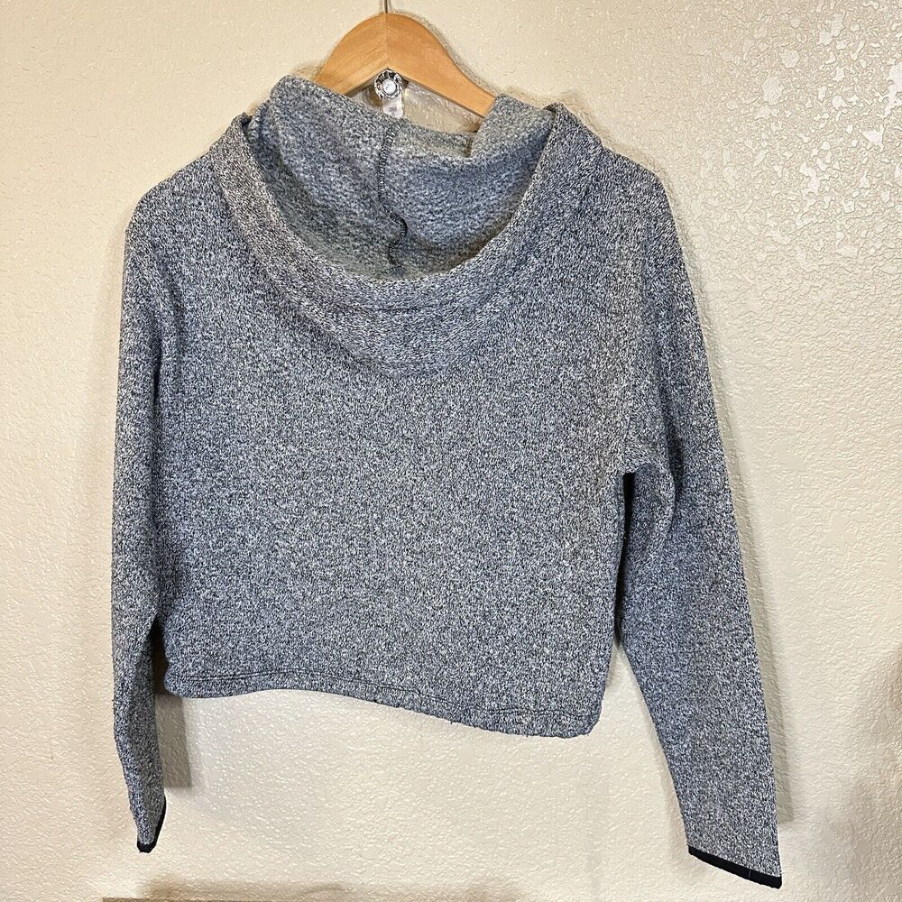 Victorias‎ Secret PINK Cropped Hoodie Bungee Sweatshirt Womens Small Gray Casual - Picture 3 of 4